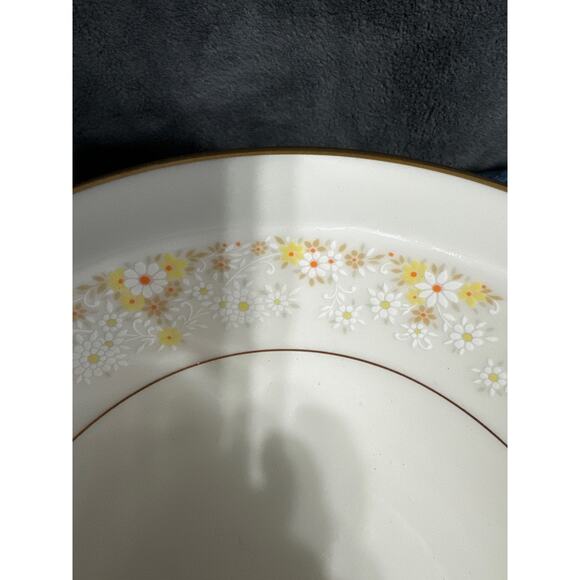Noritake: "Fragrance" GRAVY BOAT wplate, VEGETABLE BOWL Yellow White Daisy - Picture 4 of 4